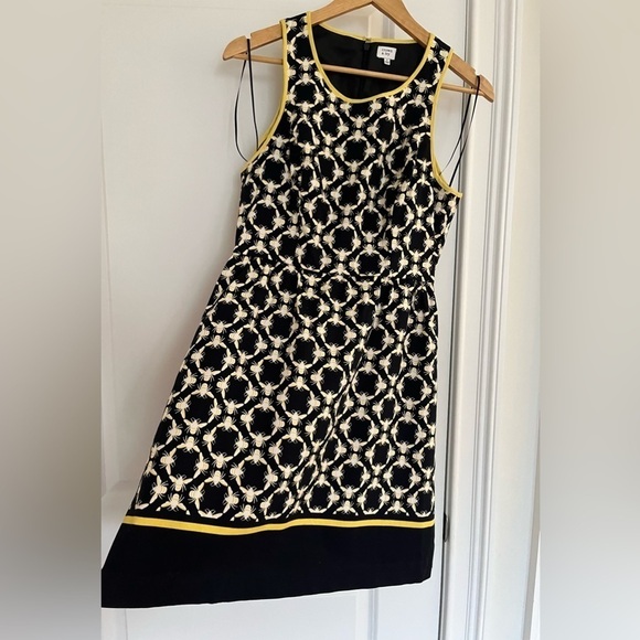 Crown & Ivy Bumble Bee Back Zip Side pockets Dress Sz. 4 NWOT blue - Picture 5 of 8